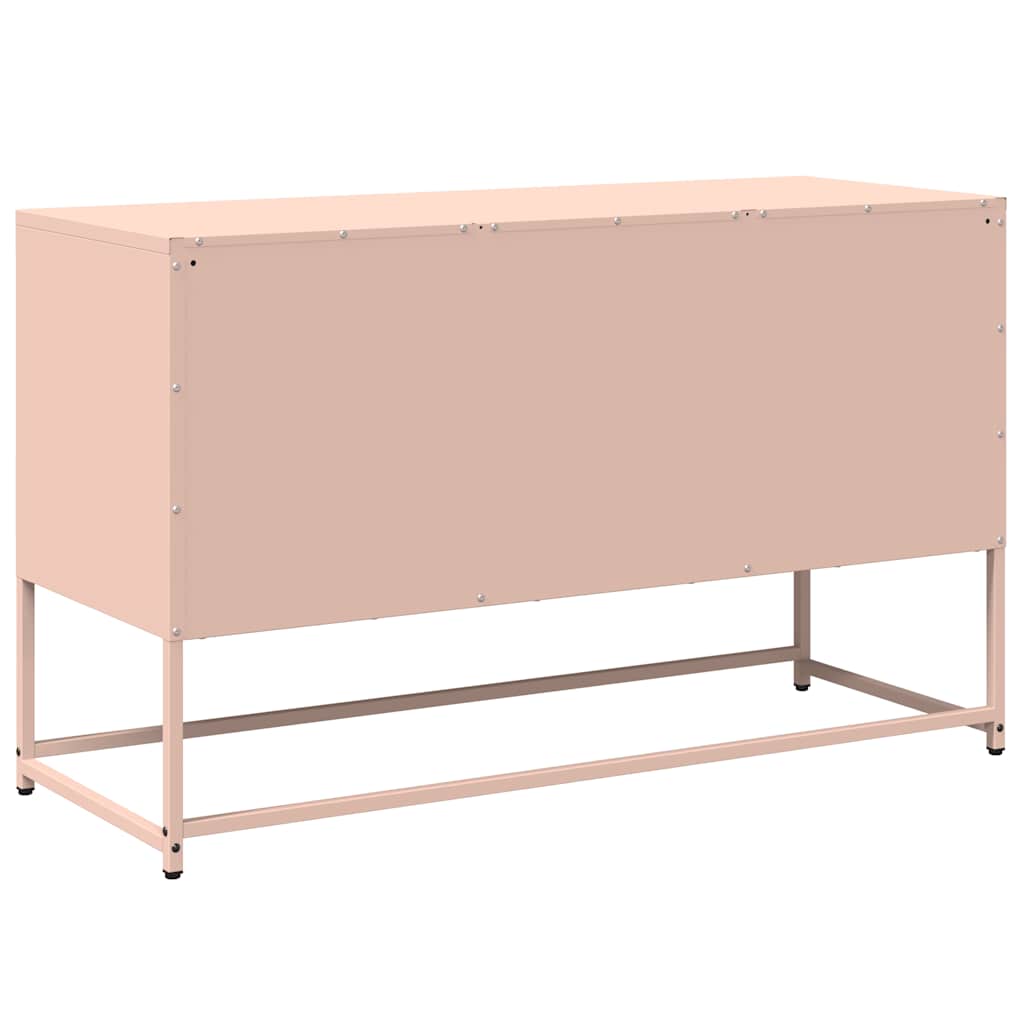 Meuble TV rose 100,5x39x60,5 cm acier - XIOS