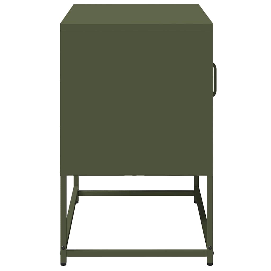 Meuble TV vert olive 68x39x60,5 cm acier - XIOS