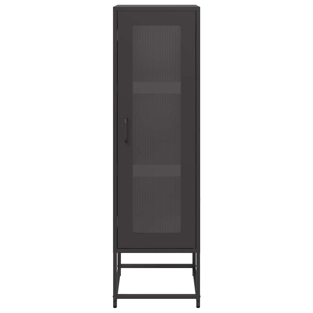Buffet haut noir 36x39x123 cm acier laminé à froid - XIOS