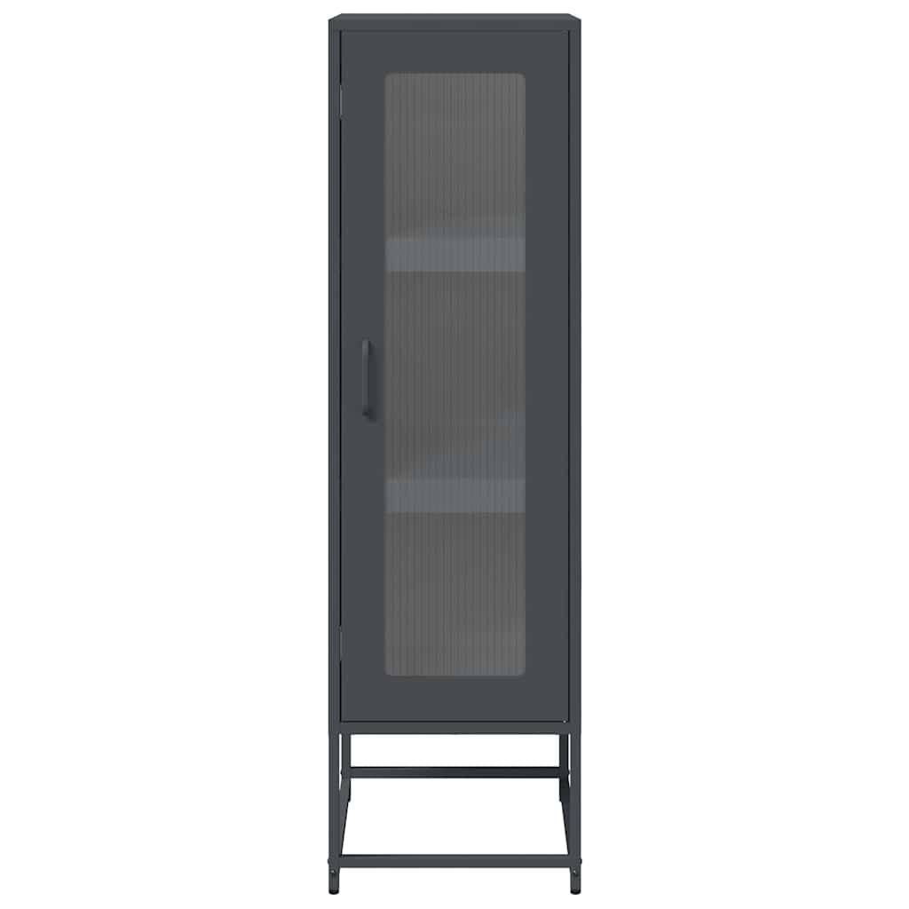 Buffet haut anthracite 36x39x123 cm acier laminé à froid - XIOS