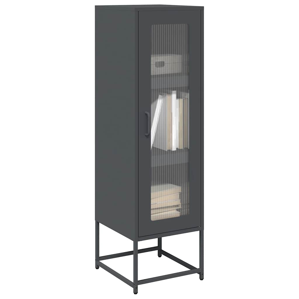 Buffet haut anthracite 36x39x123 cm acier laminé à froid - XIOS