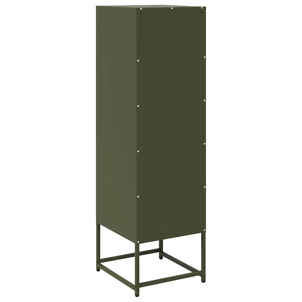 Buffet haut vert olive 36x39x123 cm acier laminé à froid - XIOS