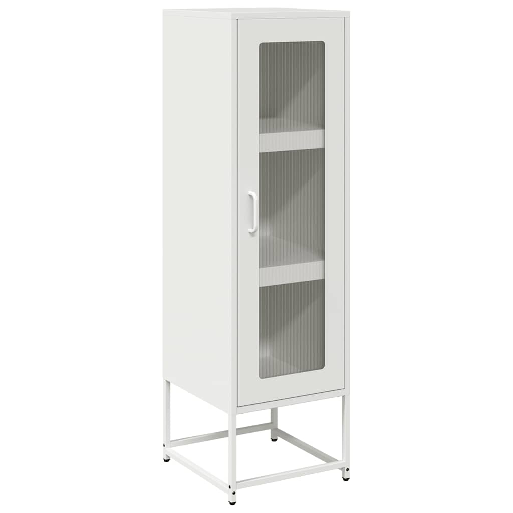 Buffet haut blanc 36x39x123 cm acier laminé à froid - XIOS