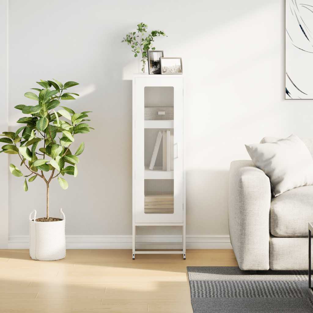 Buffet haut blanc 36x39x123 cm acier laminé à froid - XIOS