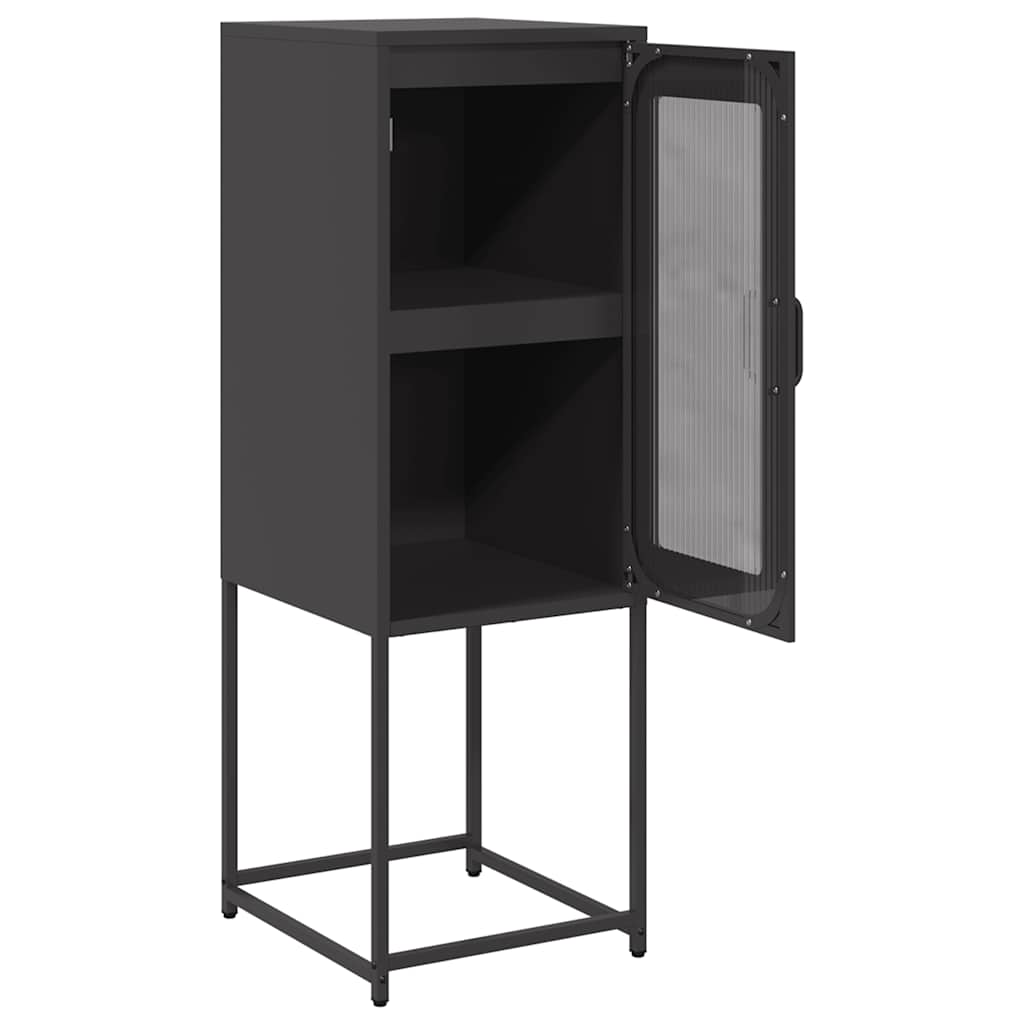 Buffet noir 36x39x107 cm acier laminé à froid - XIOS