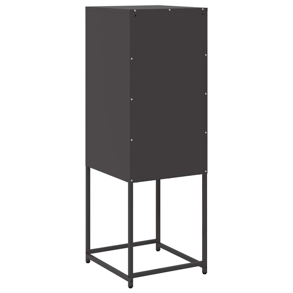 Buffet noir 36x39x107 cm acier laminé à froid - XIOS