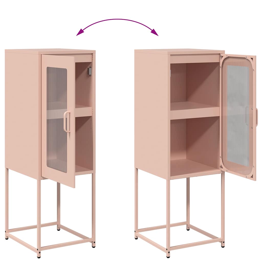 Buffet rose 36x39x107 cm acier laminé à froid - XIOS