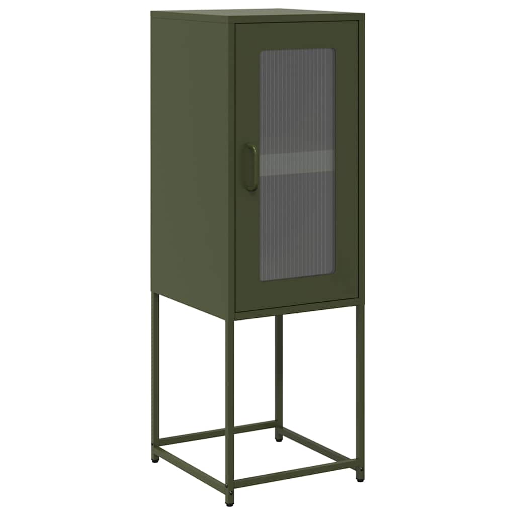 Buffet vert olive 36x39x107 cm acier laminé à froid - XIOS