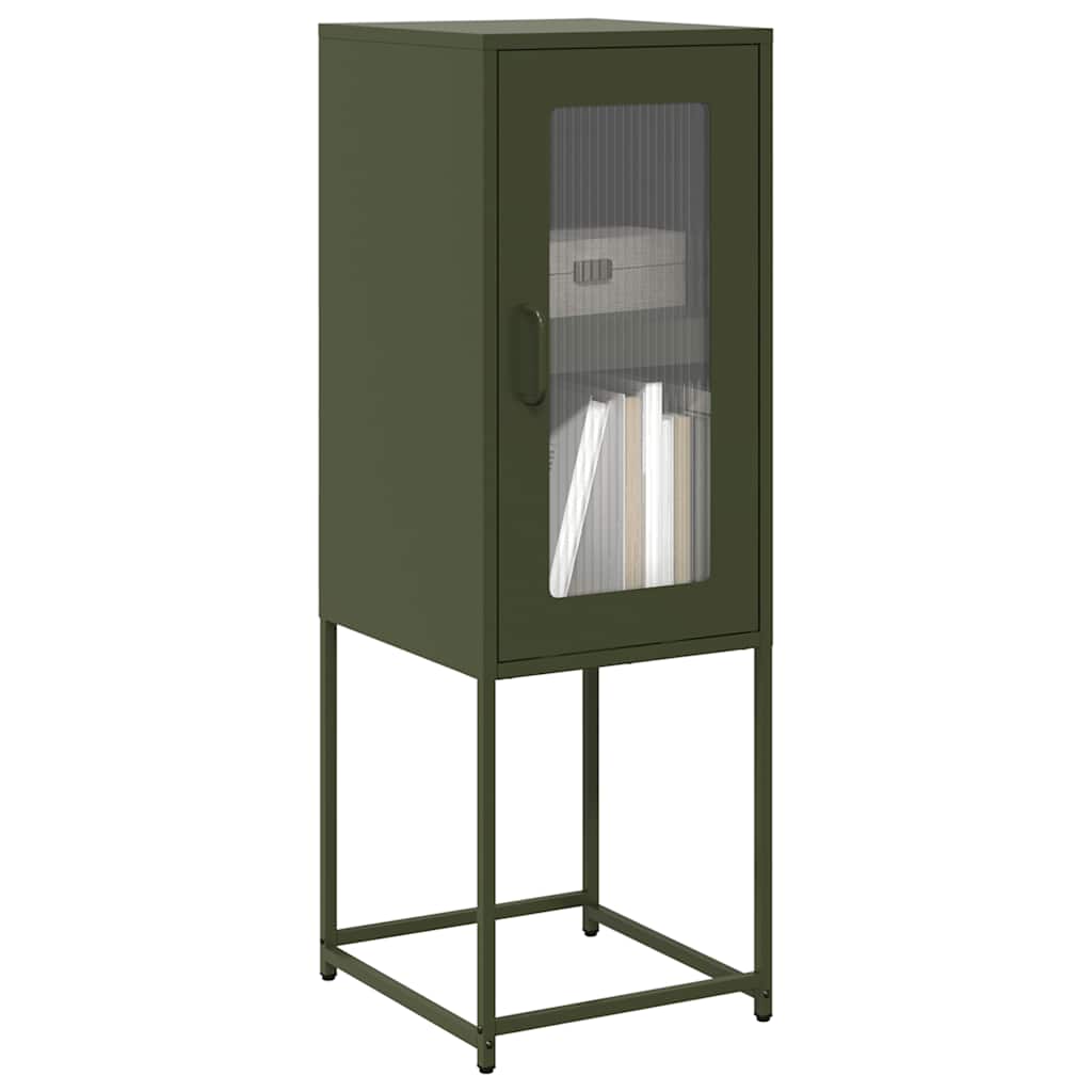 Buffet vert olive 36x39x107 cm acier laminé à froid - XIOS