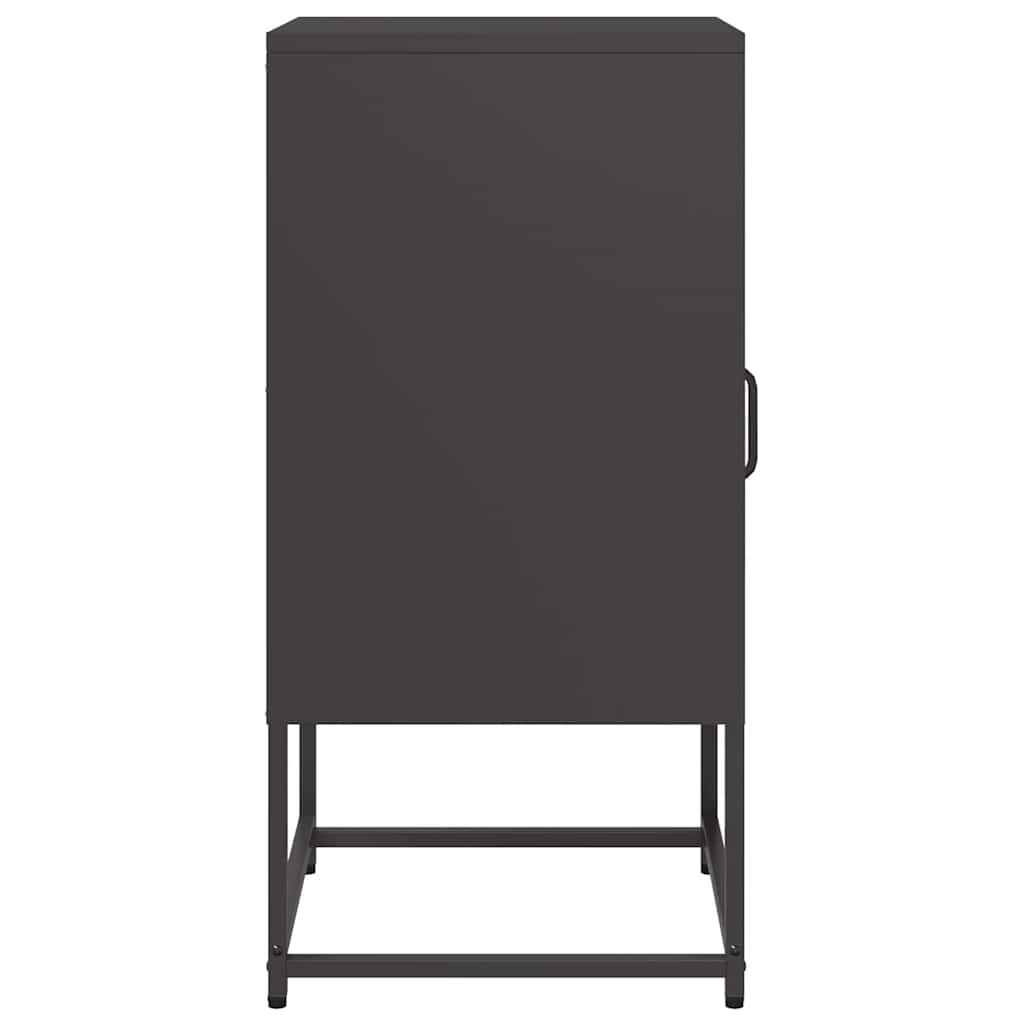 Table de chevet noir 36x39x78 cm acier laminé à froid - XIOS