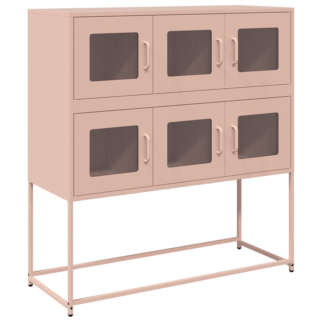 Buffet rose 100,5x39x107 cm acier laminé à froid - XIOS