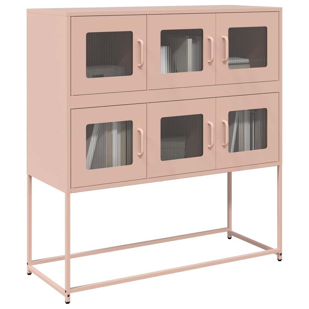 Buffet rose 100,5x39x107 cm acier laminé à froid - XIOS