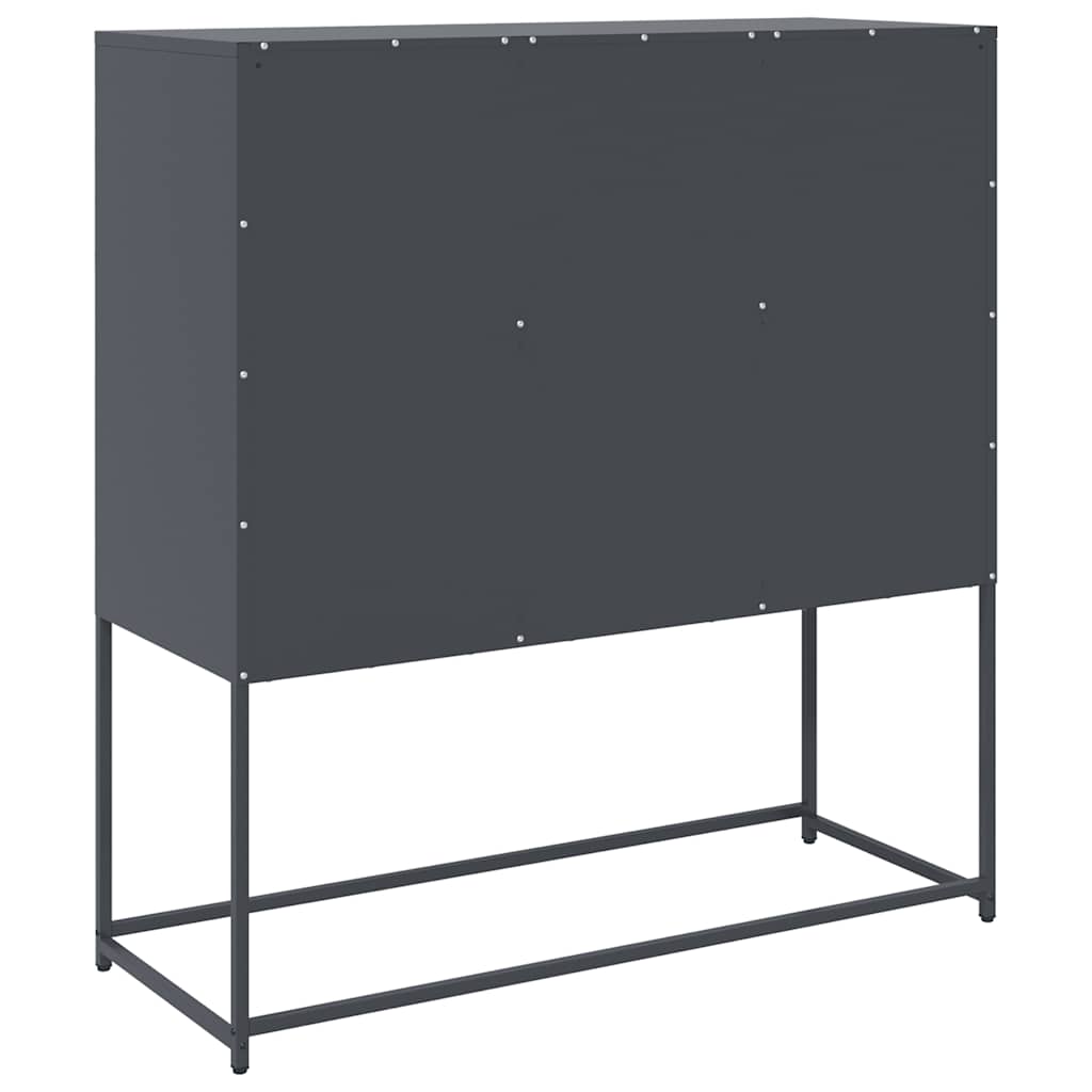 Buffet anthracite 100,5x39x107 cm acier laminé à froid - XIOS