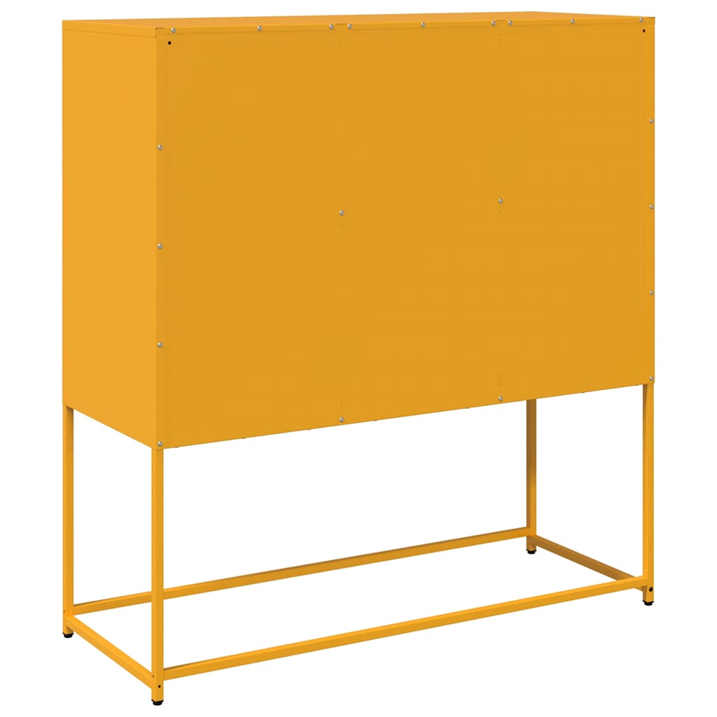 Buffet jaune moutarde 100,5x39x107 cm acier laminé à froid - XIOS