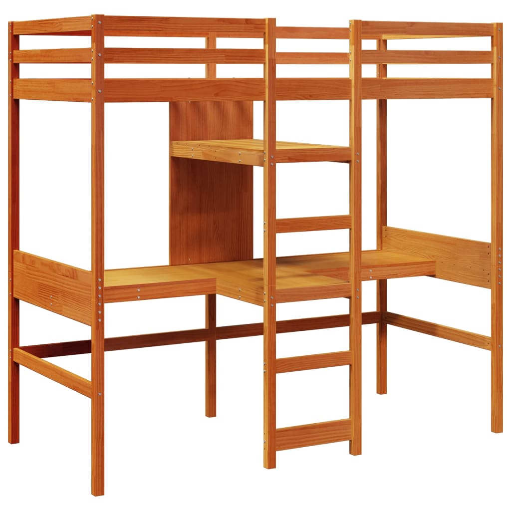 Cadre de lit superposé sans matelas 80x200cm bois de pin massif - XIOS