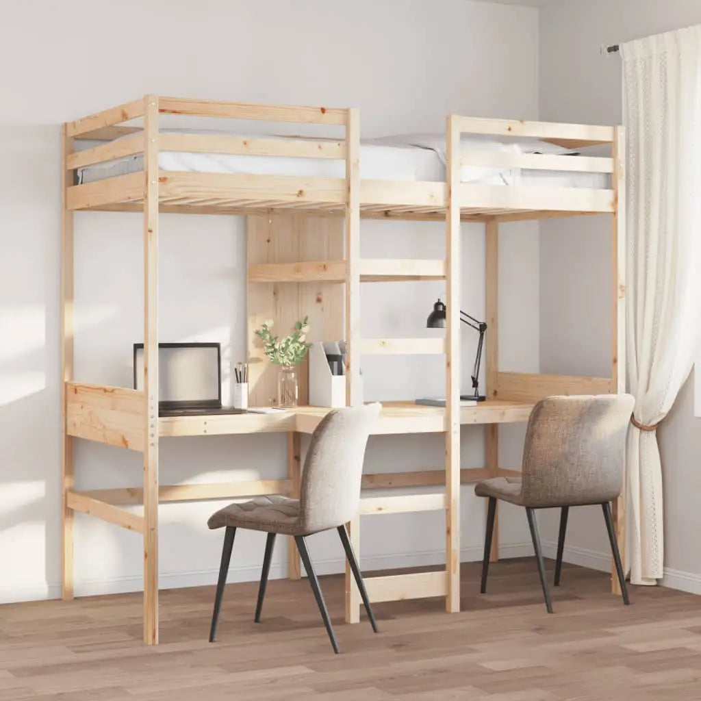 Cadre de lit superposé sans matelas 75x190cm bois de pin massif - XIOS