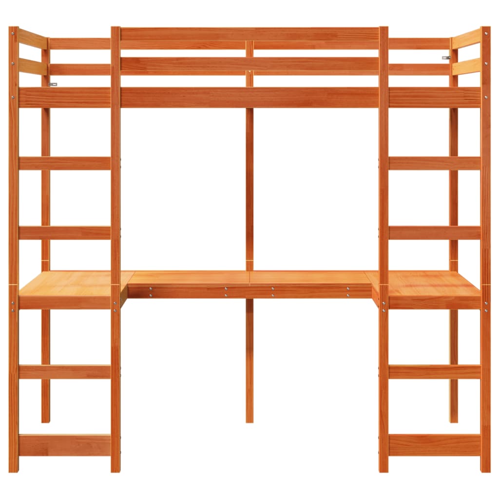 Cadre de lit superposé sans matelas 80x200cm bois de pin massif - XIOS