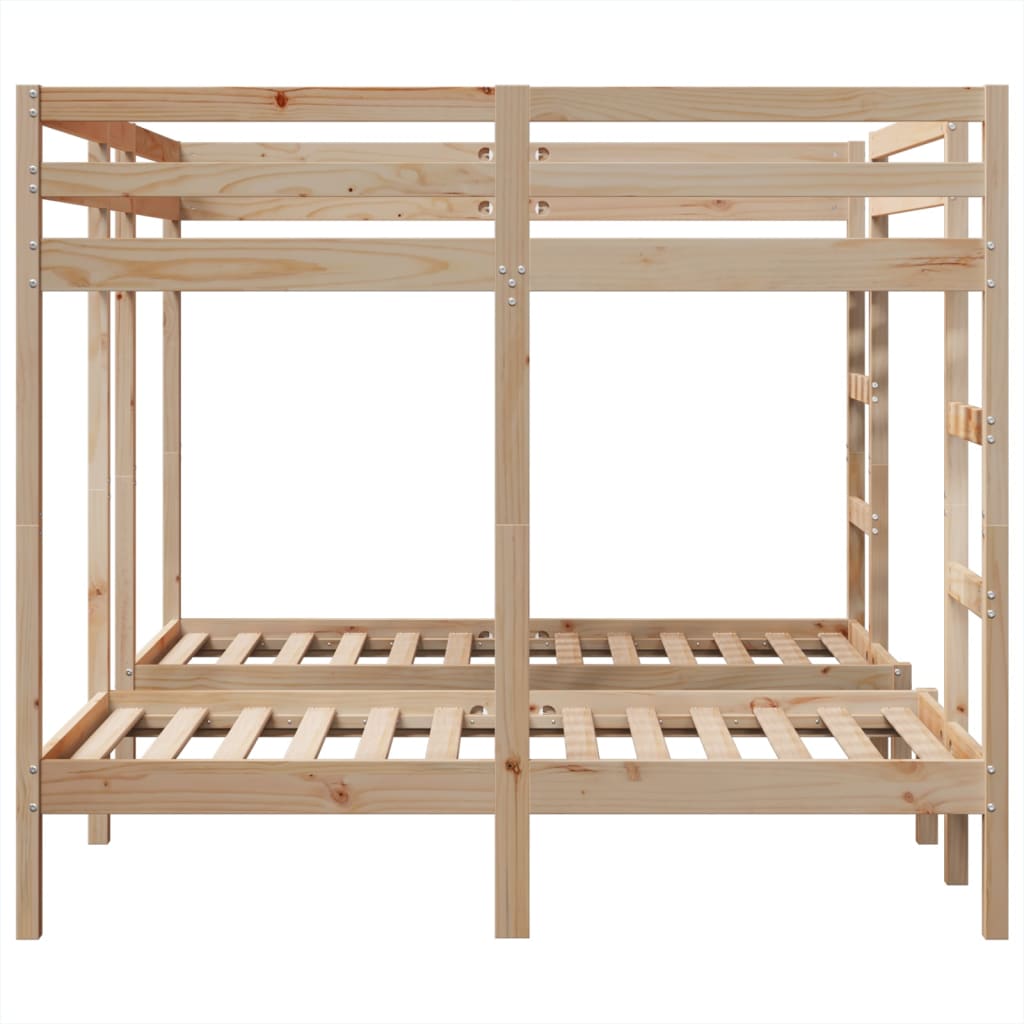 Lit superposé triple 160x200/80x160 cm bois de pin massif - XIOS