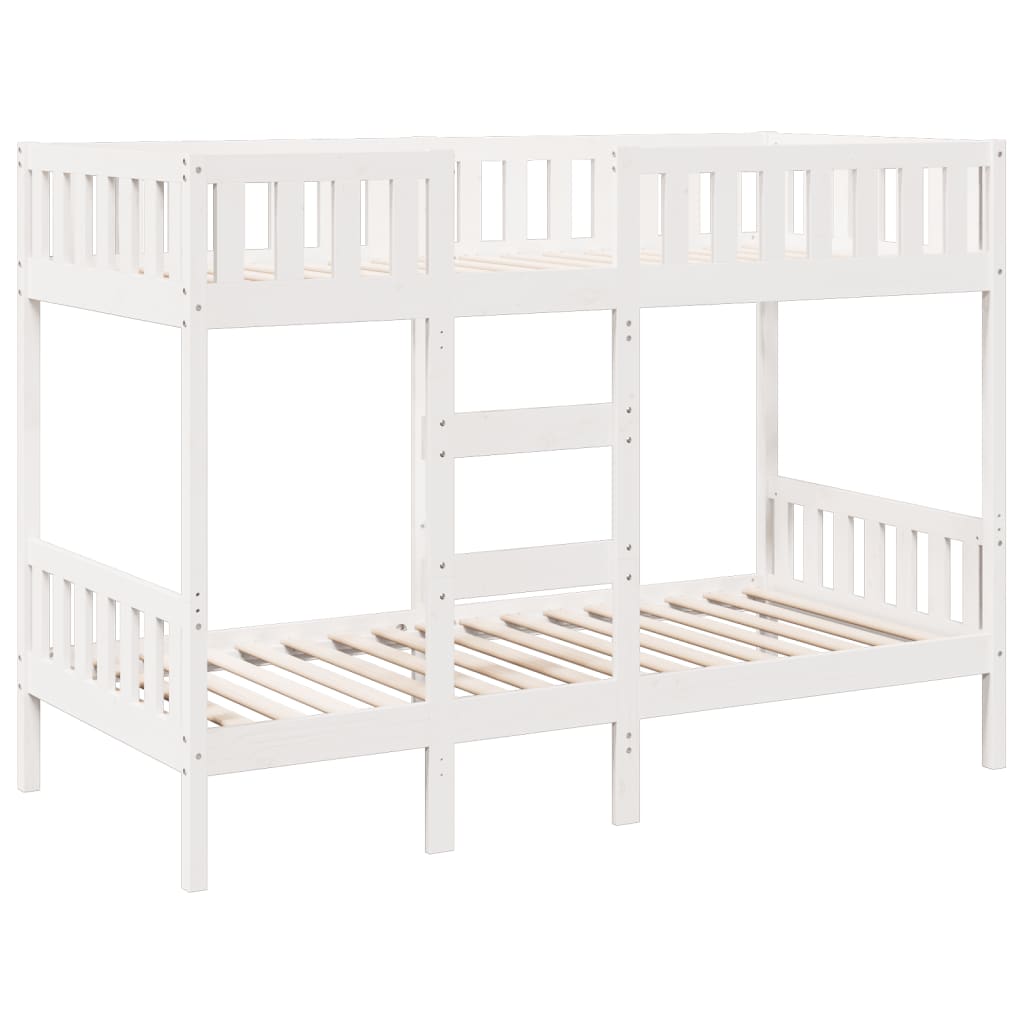 Lit superposé Blanc 80x200 cm Bois de pin massif - XIOS