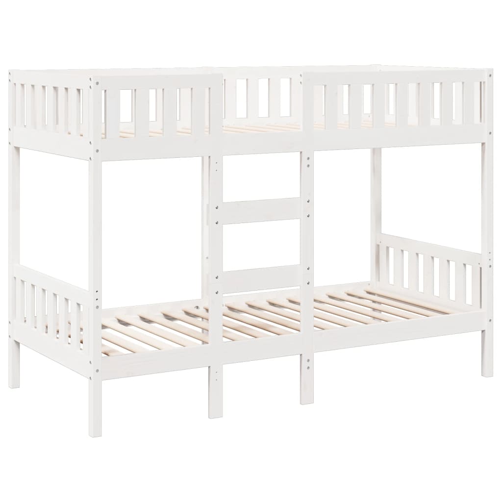 Lit superposé Blanc 90x190 cm Bois de pin massif - XIOS