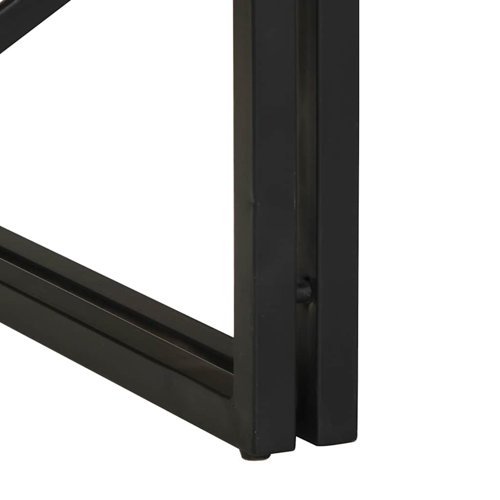 Table basse multicolore 100x100x35 cm bois récupération massif - XIOS