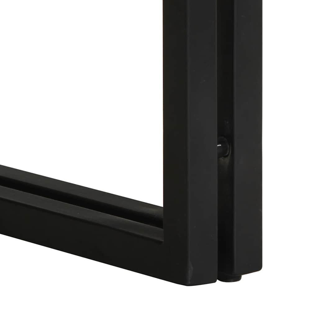 Table basse 80x80x35 cm bois de manguier massif brut - XIOS