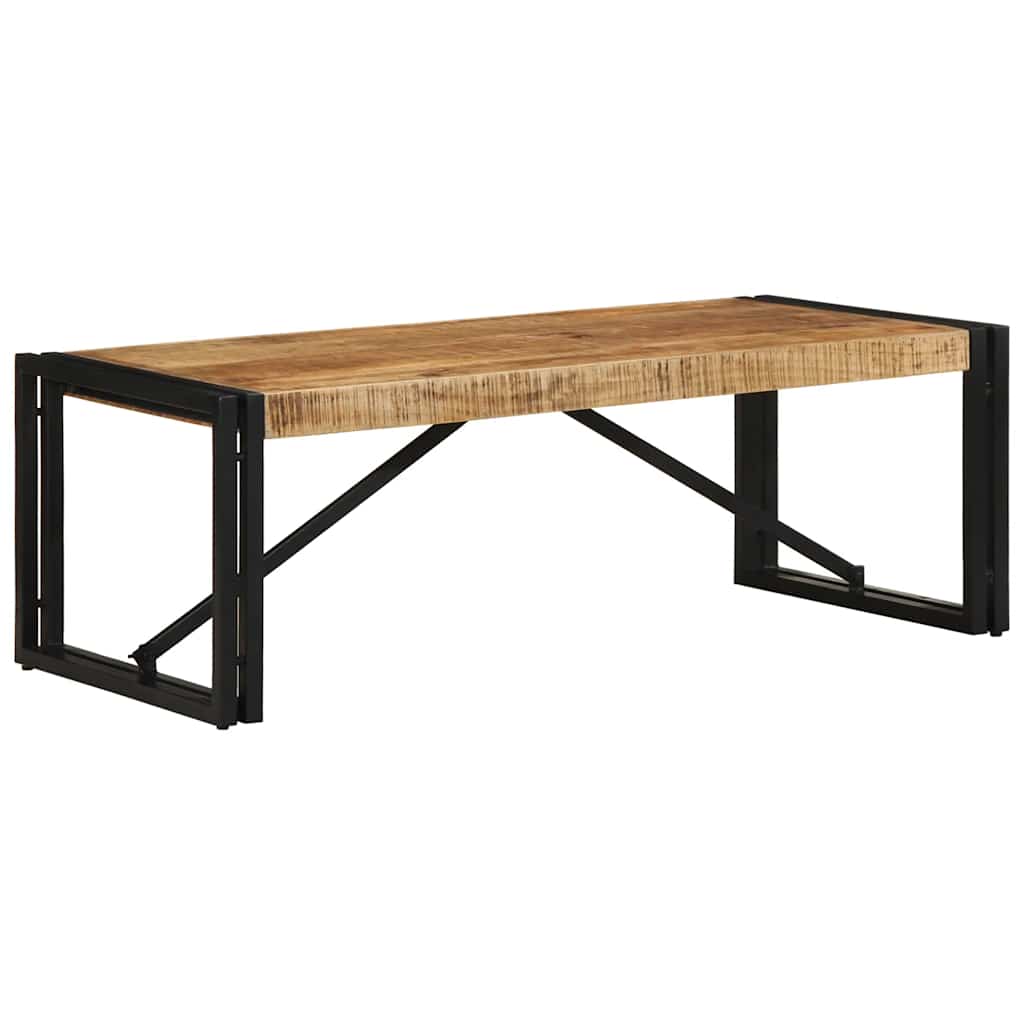 Table basse 100x50x35 cm bois de manguier massif brut - XIOS