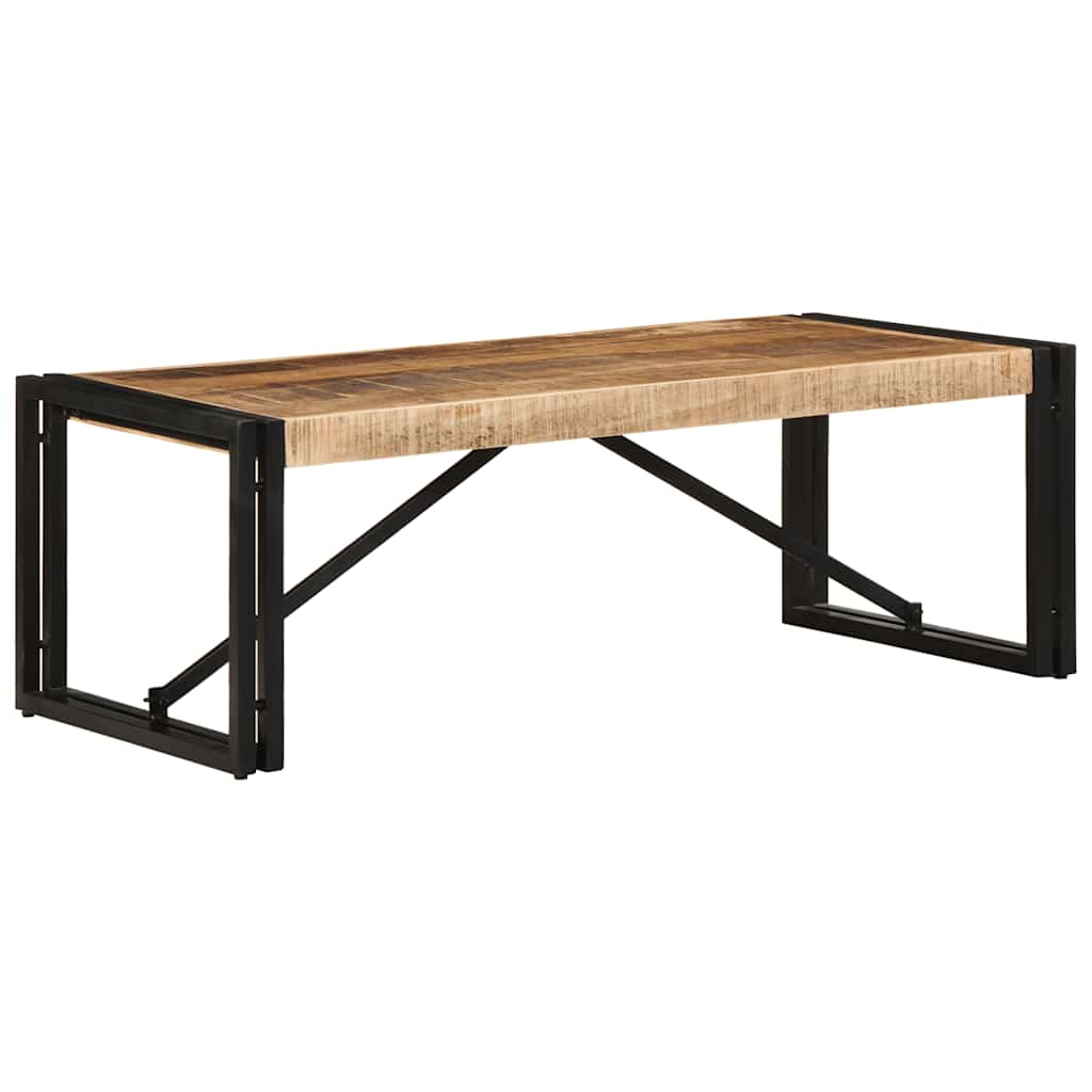 Table basse 100x50x35 cm bois de manguier massif brut - XIOS