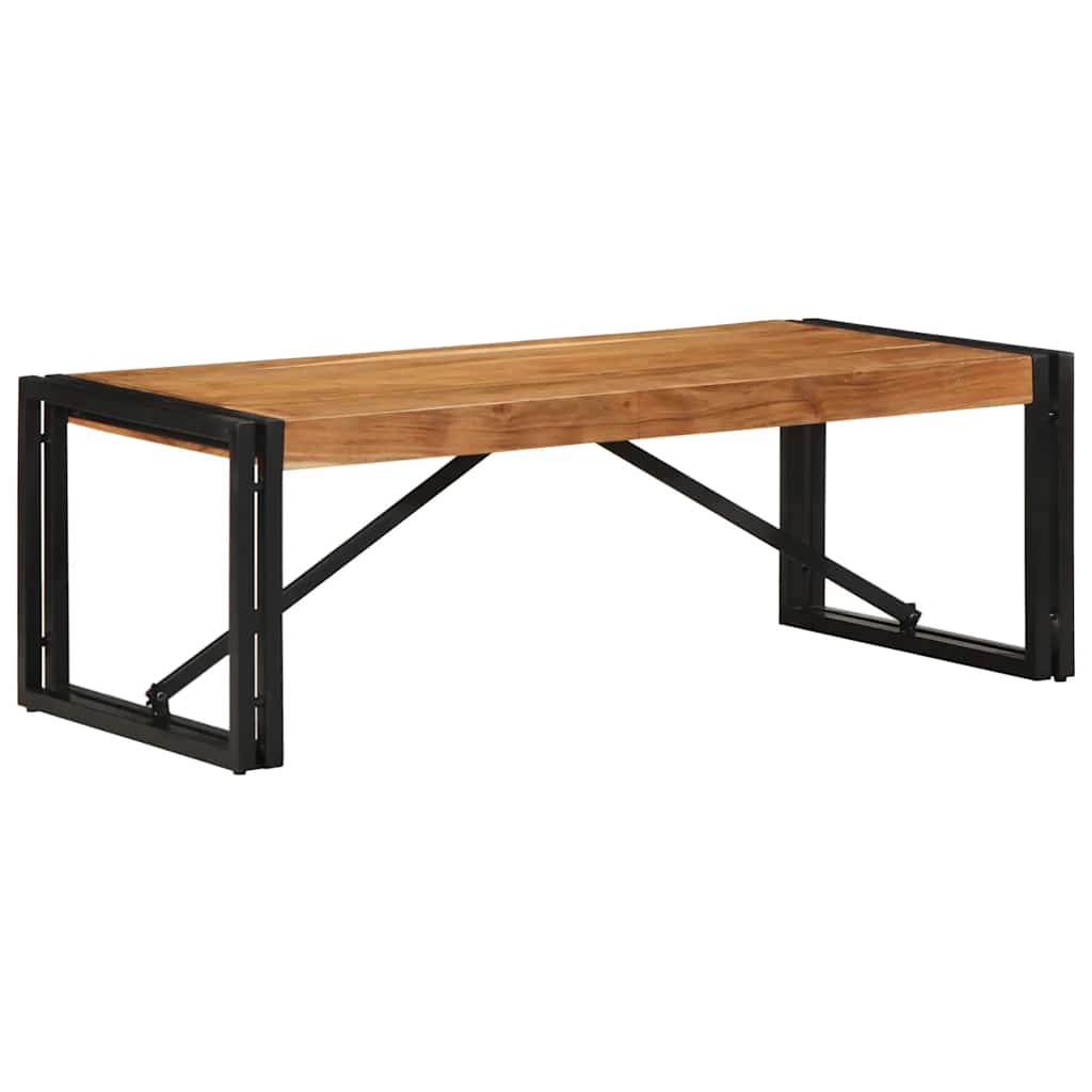 Table basse 100x50x35 cm bois massif d'acacia - XIOS