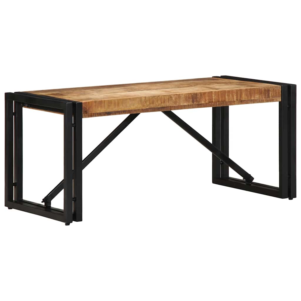 Table basse 80x40x35 cm bois de manguier massif brut - XIOS