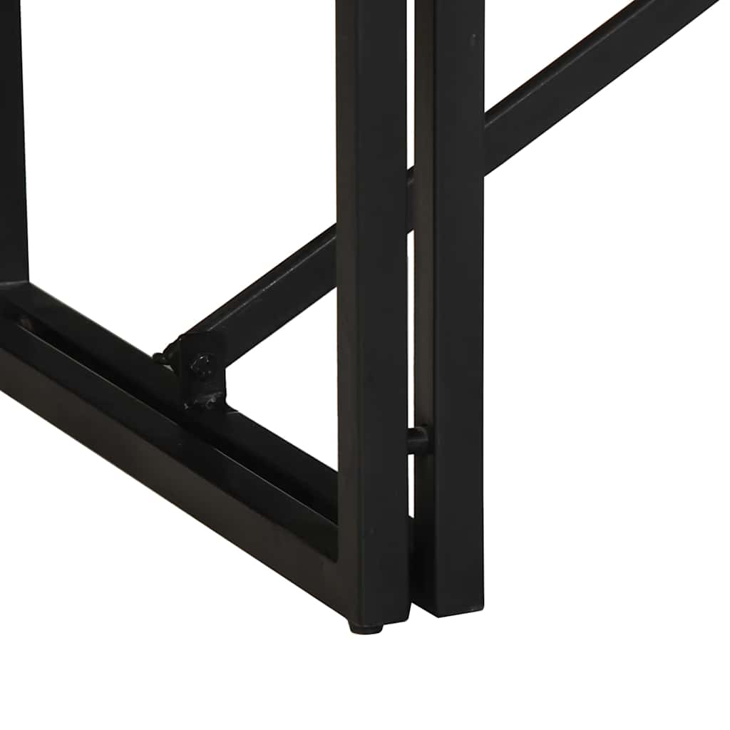 Table basse multicolore 80x40x35 cm bois de récupération massif - XIOS