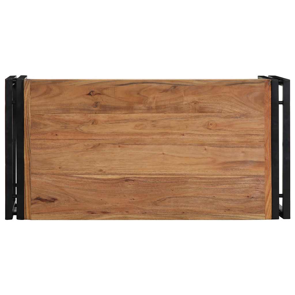 Table basse 80x40x35 cm bois massif d'acacia - XIOS