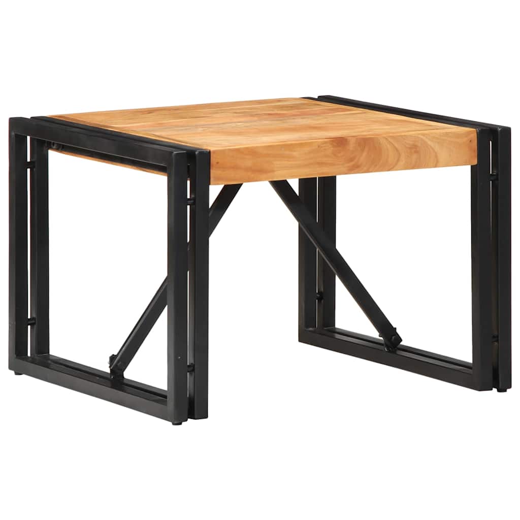 Table basse 50x50x35 cm bois massif d'acacia - XIOS