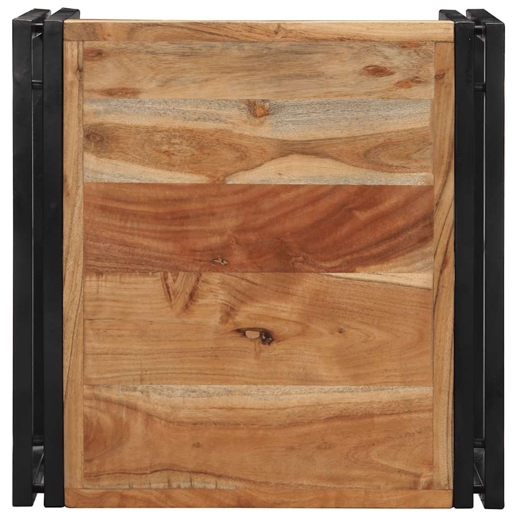 Table basse 50x50x35 cm bois massif d'acacia - XIOS