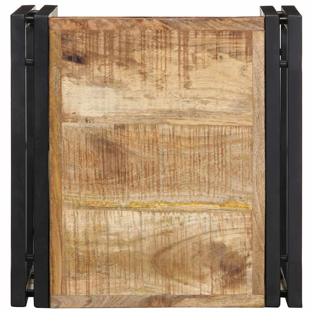 Table basse 40x40x35 cm bois de manguier massif brut - XIOS