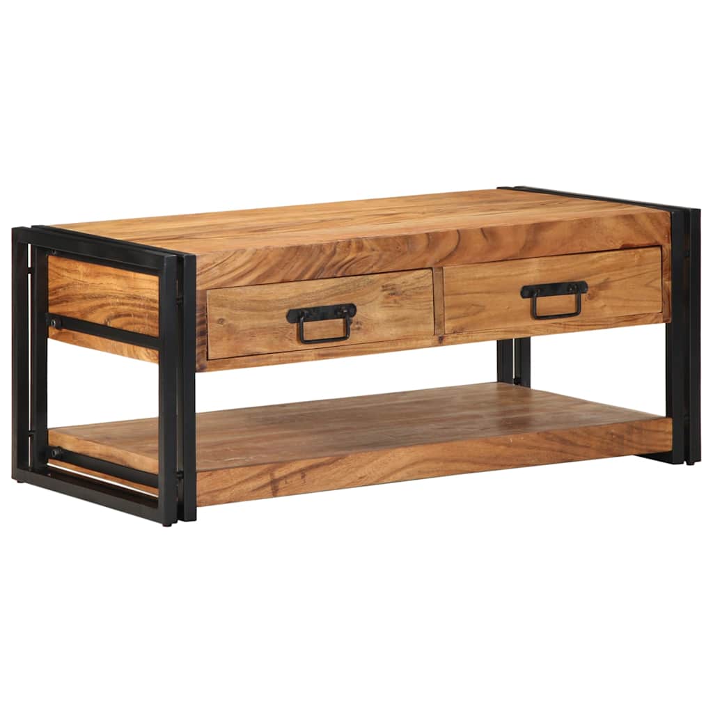 Table basse 90x50x38 cm bois massif acacia - XIOS