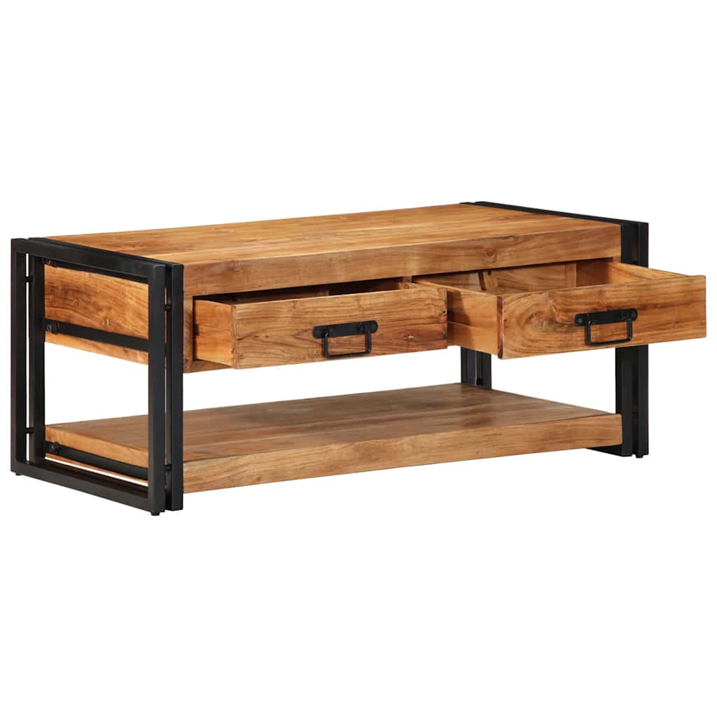 Table basse 90x50x38 cm bois massif acacia - XIOS