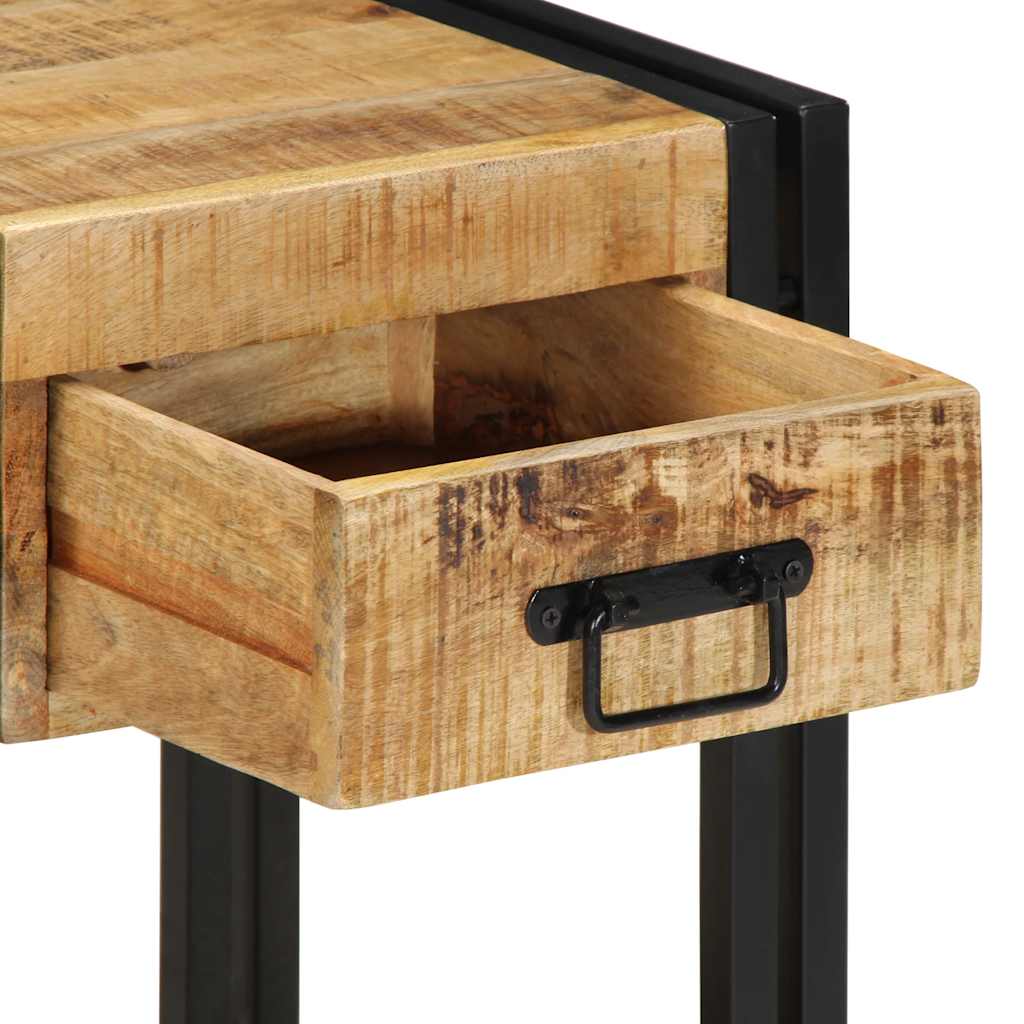 Tables de chevet 2 pcs 40x35x50 cm bois de manguier massif brut - XIOS