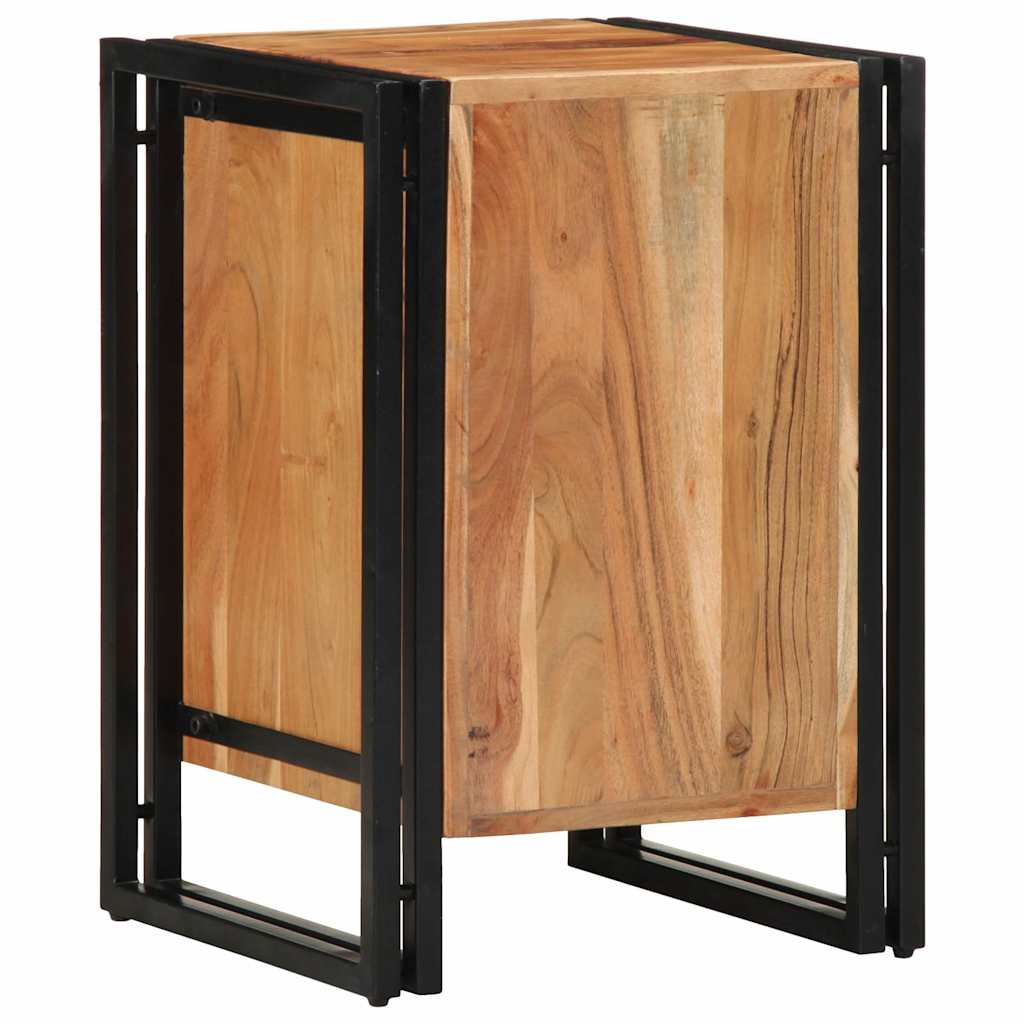 Table de chevet 40x40x59 cm en bois massif d'acacia - XIOS