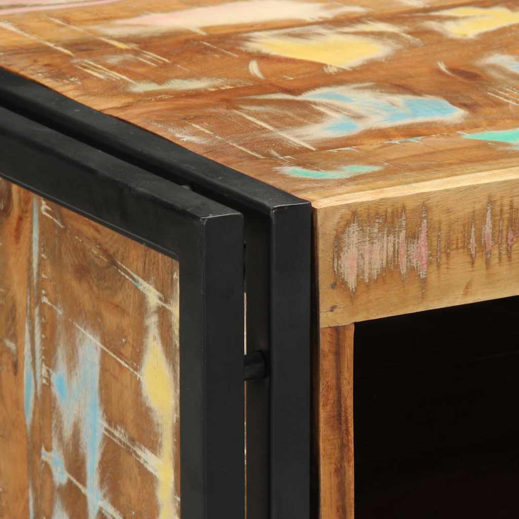 Table de chevet 40x40x59 cm en bois massif recyclé - XIOS