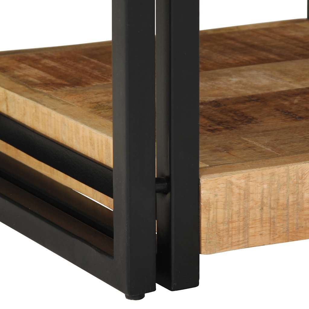 Table de chevet 40x40x50 cm en bois massif brut de manguier - XIOS