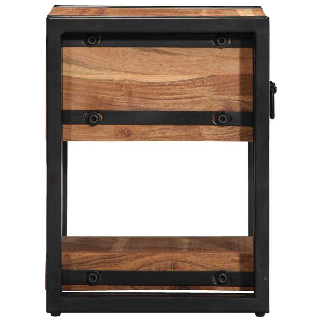 Cabinet de chevet avec tiroir 2 pcs Marron 30 x 30 x 40 cm - XIOS