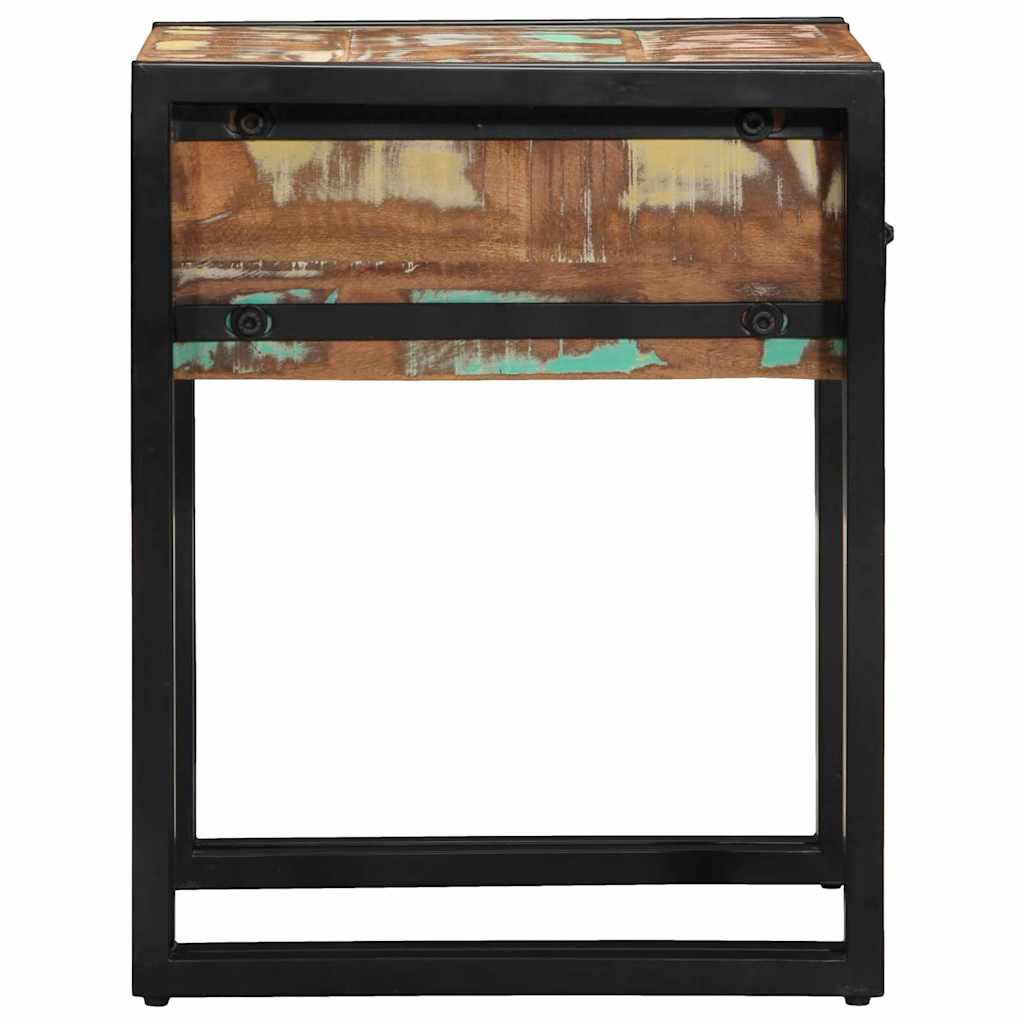Table d'appoint 40 x 40 x 50 cm bois de récupération massif - XIOS