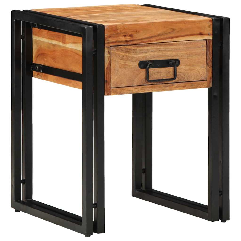 Table d'appoint Marron 40 x 40 x 50 cm Bois d'acacia massif - XIOS