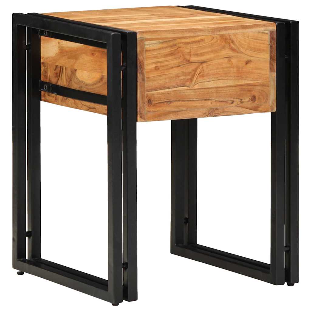 Table d'appoint Marron 40 x 40 x 50 cm Bois d'acacia massif - XIOS