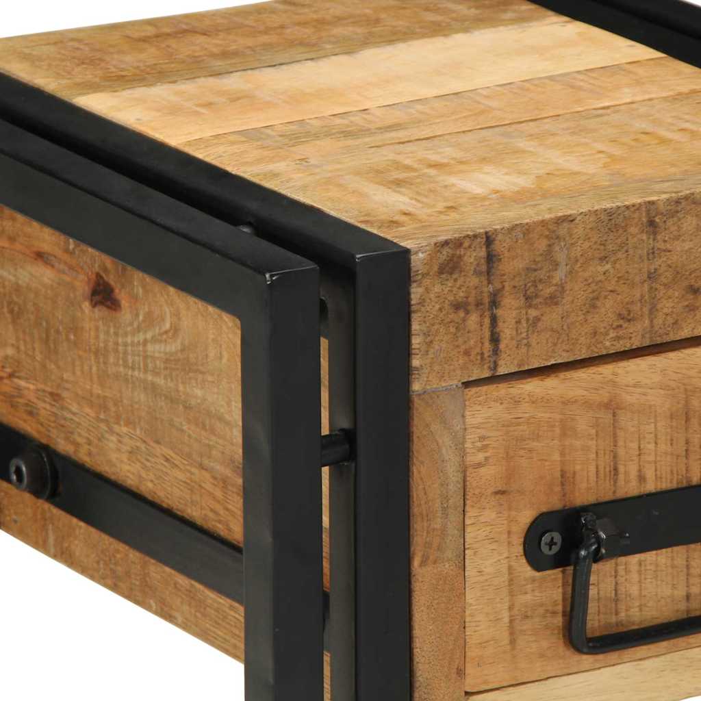 Table d'appoint Marron 30 x 30 x 40 cm bois de manguier massif - XIOS