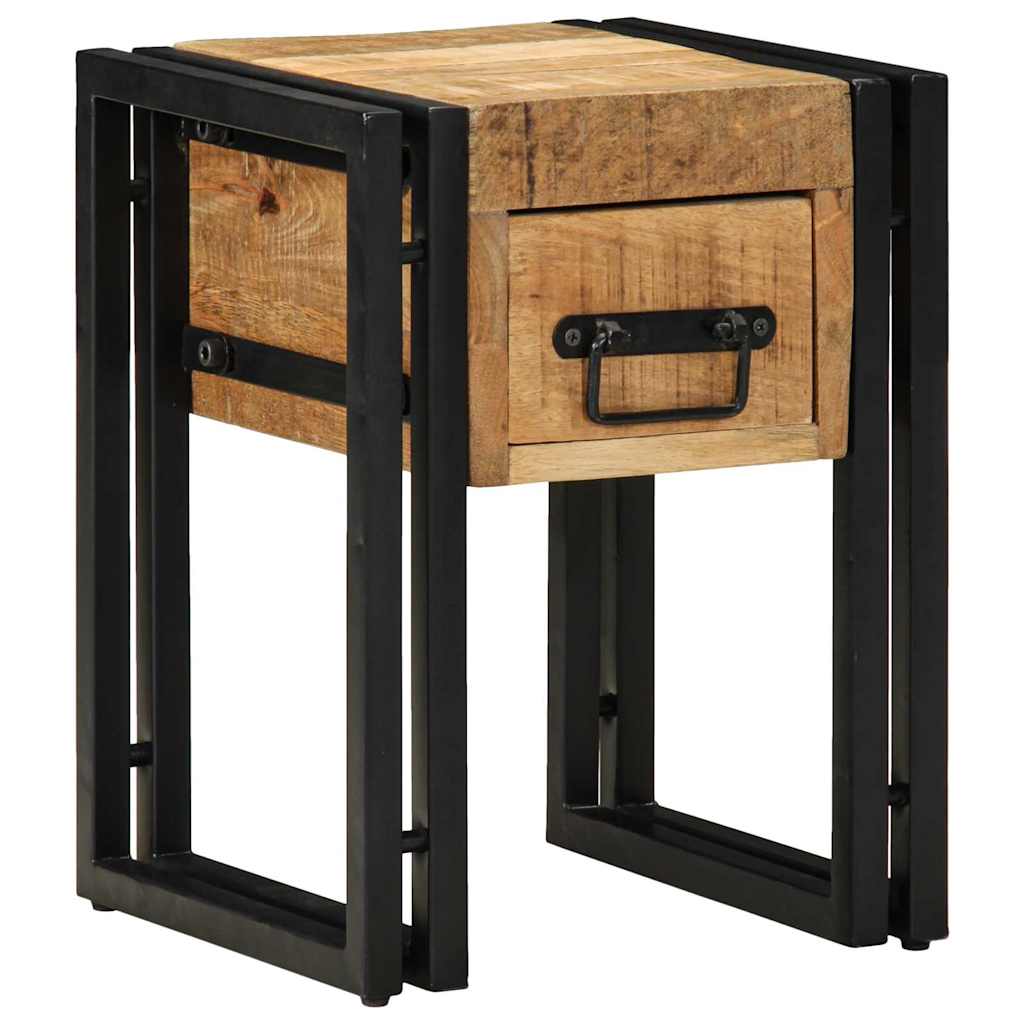 Table d'appoint Marron 30 x 30 x 40 cm bois de manguier massif - XIOS