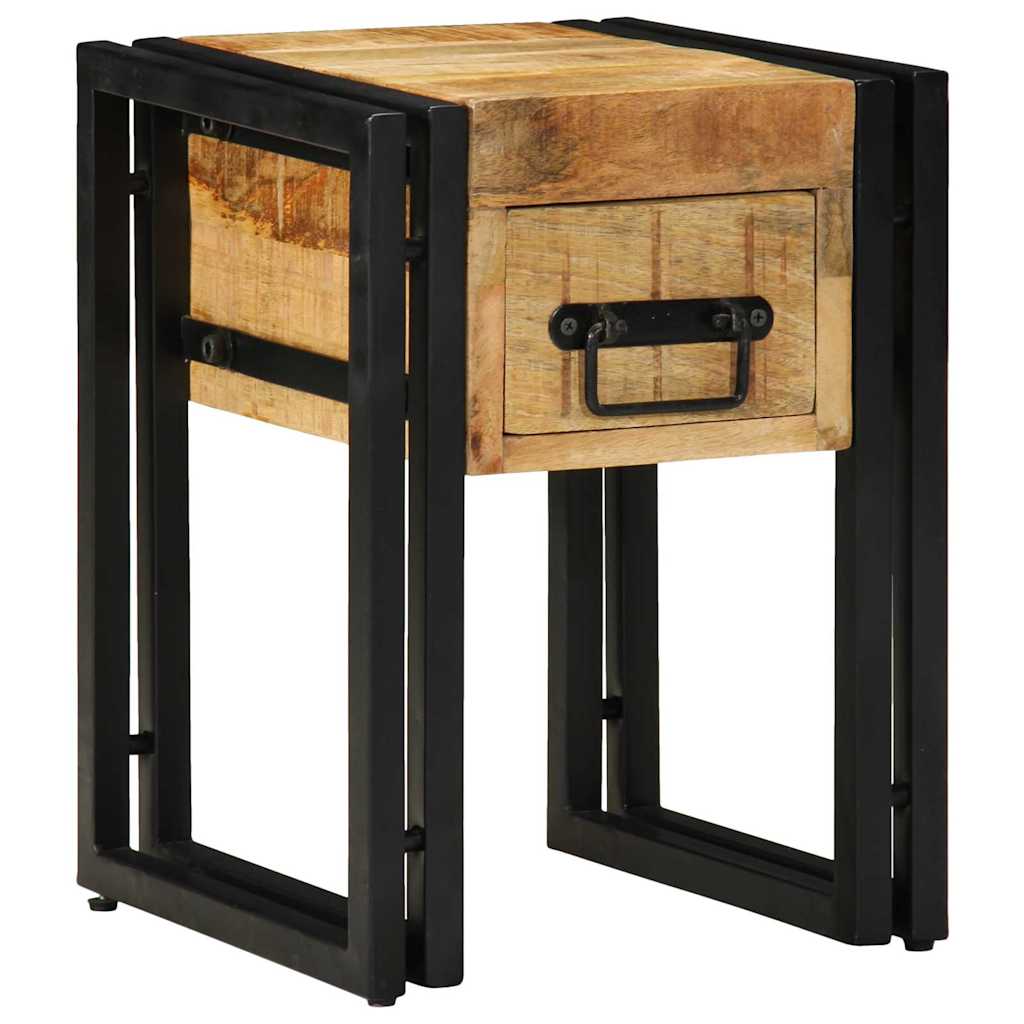 Table d'appoint Marron 30 x 30 x 40 cm bois de manguier massif - XIOS