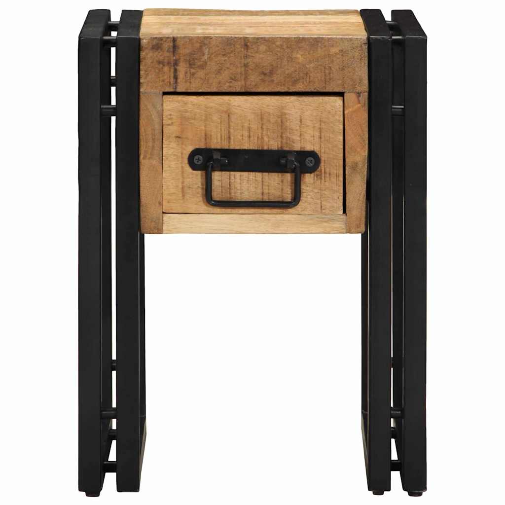 Table d'appoint Marron 30 x 30 x 40 cm bois de manguier massif - XIOS