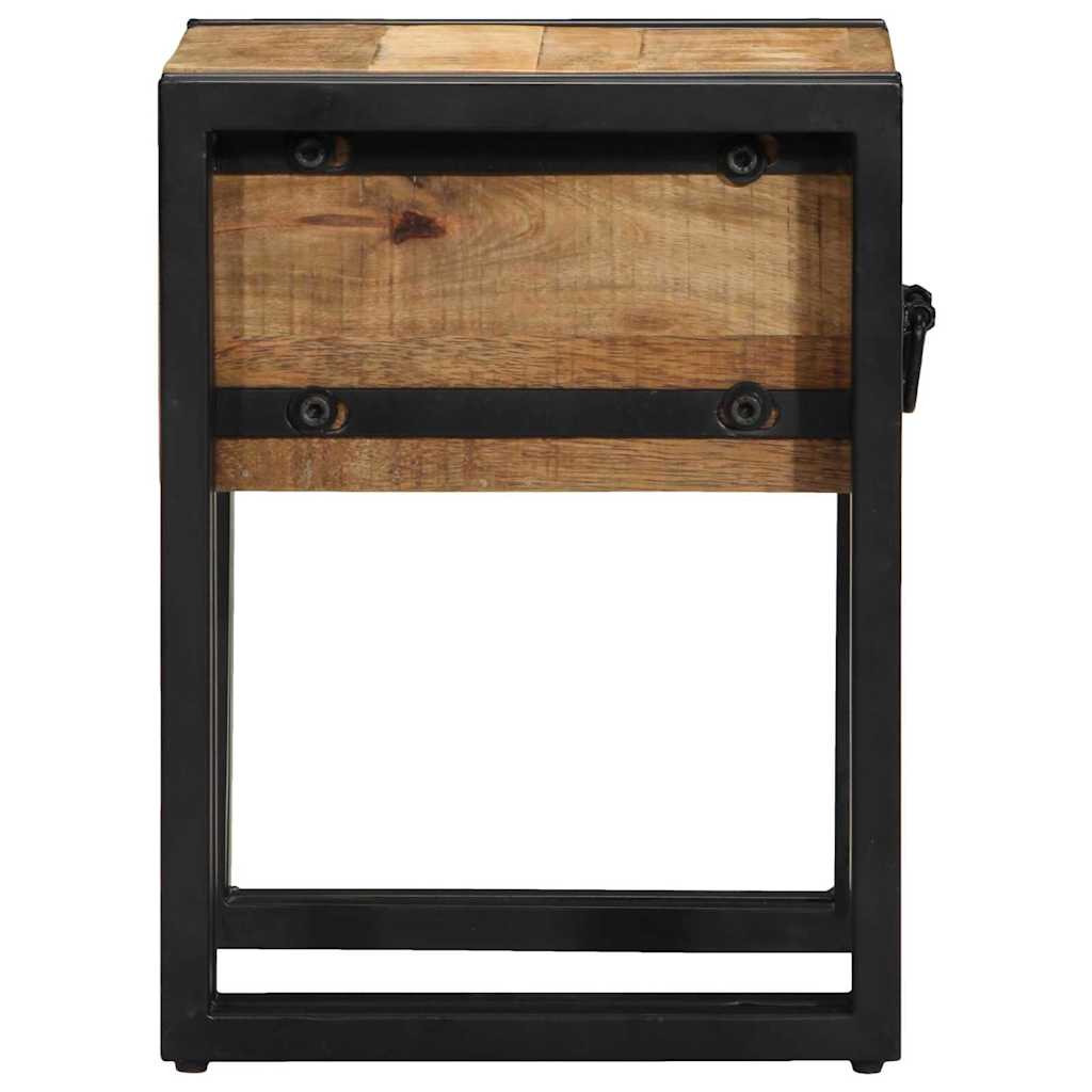 Table d'appoint Marron 30 x 30 x 40 cm bois de manguier massif - XIOS